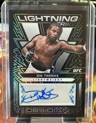 Din Thomas [Blue] #OL-DTH Ufc Cards 2023 Panini Chronicles UFC Obsidian Lightning Strike Signatures Prices