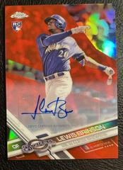 Lewis Brinson [Autograph Red Refractor] Baseball Cards 2017 Topps Chrome Update Prices
