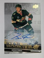 Brock Faber [Autograph] #6 Hockey Cards 2023 Upper Deck Star Rookies Prices