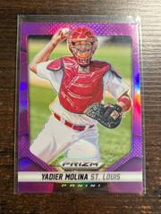 Yadier Molina [Purple Prizm] #29 Baseball Cards 2014 Panini Prizm Prices