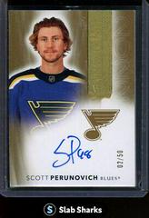 Scott Perunovich [Gold Autograph] #2022-PE Hockey Cards 2021 Upper Deck The Cup Rookie Class of 2022 Prices