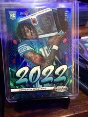 Jameson Williams [Blue] Football Cards 2022 Panini Certified 2022 Prices