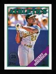 Rickey Henderson Baseball Cards 2023 Topps Silver Pack 1988 35th Anniversary Prices