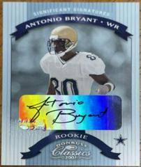 Antonio Bryant [Significant Signatures] #160 Football Cards 2002 Panini Donruss Classics Prices