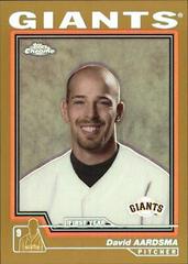 David Aardsma [Gold Refractor] #247 Baseball Cards 2004 Topps Chrome Prices