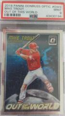 Mike Trout [Crystal] #OW3 Baseball Cards 2018 Panini Donruss Out of This World Prices