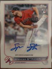 Spencer Strider Baseball Cards 2022 Topps Mini Autographs Prices