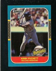 Kirby Puckett #30 Baseball Cards 1987 Donruss Highlights Prices