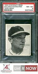 William Boyd McKechnie Baseball Cards 1940 Cincinnati Reds Team Issue Prices