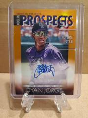 Dyan Jorge [Orange] Baseball Cards 2023 Bowman Modern Prospects Autographs Prices