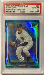 Derek Jeter [Bubbles Refractor] #89 Baseball Cards 2014 Bowman Chrome Prices