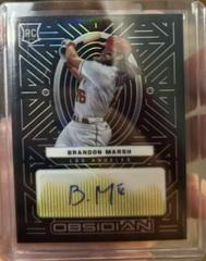 Brandon Marsh [Yellow] Baseball Cards 2022 Panini Chronicles Obsidian Autographs Prices