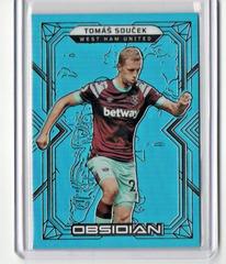 Tomas Soucek [Neon Blue Flood] #102 Soccer Cards 2022 Panini Obsidian Prices