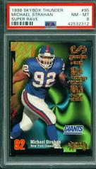 Michael Strahan [Super Rave] #95 Football Cards 1998 Skybox Thunder Prices