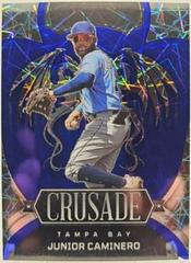 Junior Caminero [Blue Velocity] #3 Baseball Cards 2023 Panini Chronicles Crusade Prices