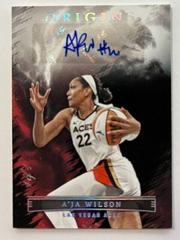 A'ja Wilson [Black] #OA-AJW Basketball Cards 2023 Panini Origins WNBA Autographs Prices