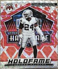 Charles Woodson [Red] #HF-3 Football Cards 2022 Panini Mosaic HoloFame Prices