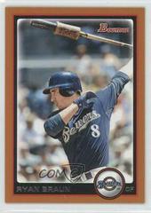 Ryan Braun [Orange] #1 Baseball Cards 2010 Bowman Prices
