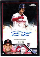 Brayan Rocchio [Black] Baseball Cards 2023 Topps Chrome Update Sapphire Autographs Prices