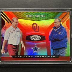 Barry Switzer [Red] #15 Football Cards 2018 Panini Certified Champions Prices