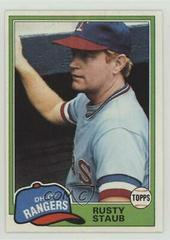 Rusty Staub #80 Baseball Cards 1981 Topps Prices