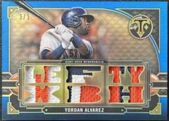 Yordan Alvarez [Sapphire] #TTR-YA4 Baseball Cards 2022 Topps Triple Threads Relics Prices