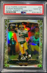 Aaron Rodgers [White Jersey Camo Refractor] #83 Prices