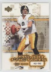 Tommy Maddox [Gold] #103 Football Cards 2003 Upper Deck Finite Prices