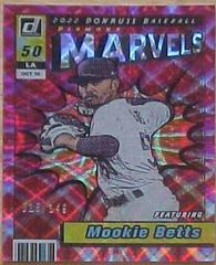 Mookie Betts [Red] #M-3 Baseball Cards 2022 Panini Donruss Marvels Prices