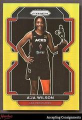 A'ja Wilson [Gold] #128 Basketball Cards 2022 Panini Prizm WNBA Prices
