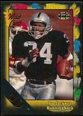 Bo Jackson [50 Stripe] #108 Football Cards 1991 Wild Card Prices