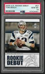 Tom Brady #57 Football Cards 2005 Upper Deck Rookie Debut Prices