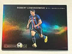Robert Lewandowski Soccer Cards 2022 Panini Obsidian Black Colorblast Prices