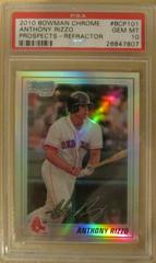 Anthony Rizzo [Refractor] Baseball Cards 2010 Bowman Chrome Prospects Prices