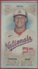 Juan Soto [Framed Mini Cloth] Baseball Cards 2021 Topps Allen & Ginter Prices
