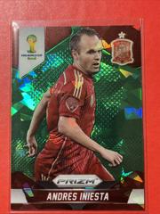 Andres Iniesta [Green Crystal Prizm] Soccer Cards 2014 Panini Prizm World Cup Prices