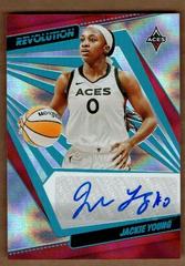 Jackie Young [Infinite] #AG-JYG Basketball Cards 2022 Panini Revolution WNBA Autographs Prices