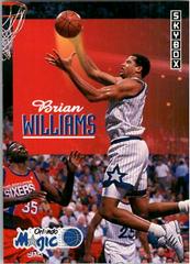 Brian Williams #177 Basketball Cards 1992 Skybox Prices