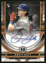 Brett Baty [Orange] Baseball Cards 2023 Topps Tribute Autographs Prices
