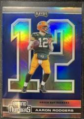 Aaron Rodgers [Blue] #BTN-18 Football Cards 2020 Panini Playoff Behind the Numbers Prices