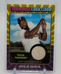 Adolis Garcia [Gold] #CCR-AGA Baseball Cards 2024 Topps Heritage Clubhouse Collection Relic Prices