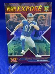 Aidan Hutchinson [Purple] #RXP-19 Football Cards 2022 Panini XR Rookie Expose Prices