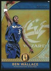Ben Wallace [Washington Wizards] Basketball Cards 2016 Panini Gold Standard Prices