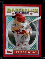 J.T. Realmuto [Red Refractor] #193 Baseball Cards 2020 Topps Finest Flashbacks Prices