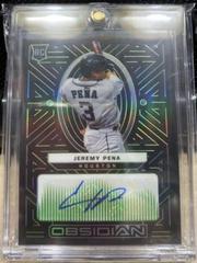 Jeremy Pena [Green] #OA-JP Baseball Cards 2022 Panini Chronicles Obsidian Autographs Prices