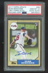 Sean Newcomb Baseball Cards 2017 Topps Update 1987 Autographs Prices