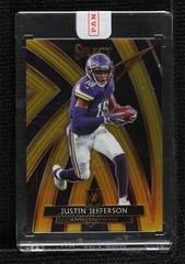 Justin Jefferson [Gold] #315 Football Cards 2019 Panini Select 2020 Xrc Prizm Redemption Prices