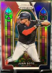 Juan Soto [Red White and Blue Prizm] #SG-3 Baseball Cards 2021 Panini Prizm Stained Glass Prices