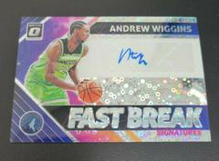 Andrew Wiggins #AWG Basketball Cards 2018 Panini Donruss Optic Fast Break Signatures Prices