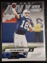 Peyton Manning Football Cards 2022 Panini Prestige Any Given Sunday Prices